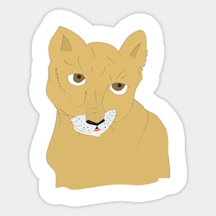 Cute lion Sticker